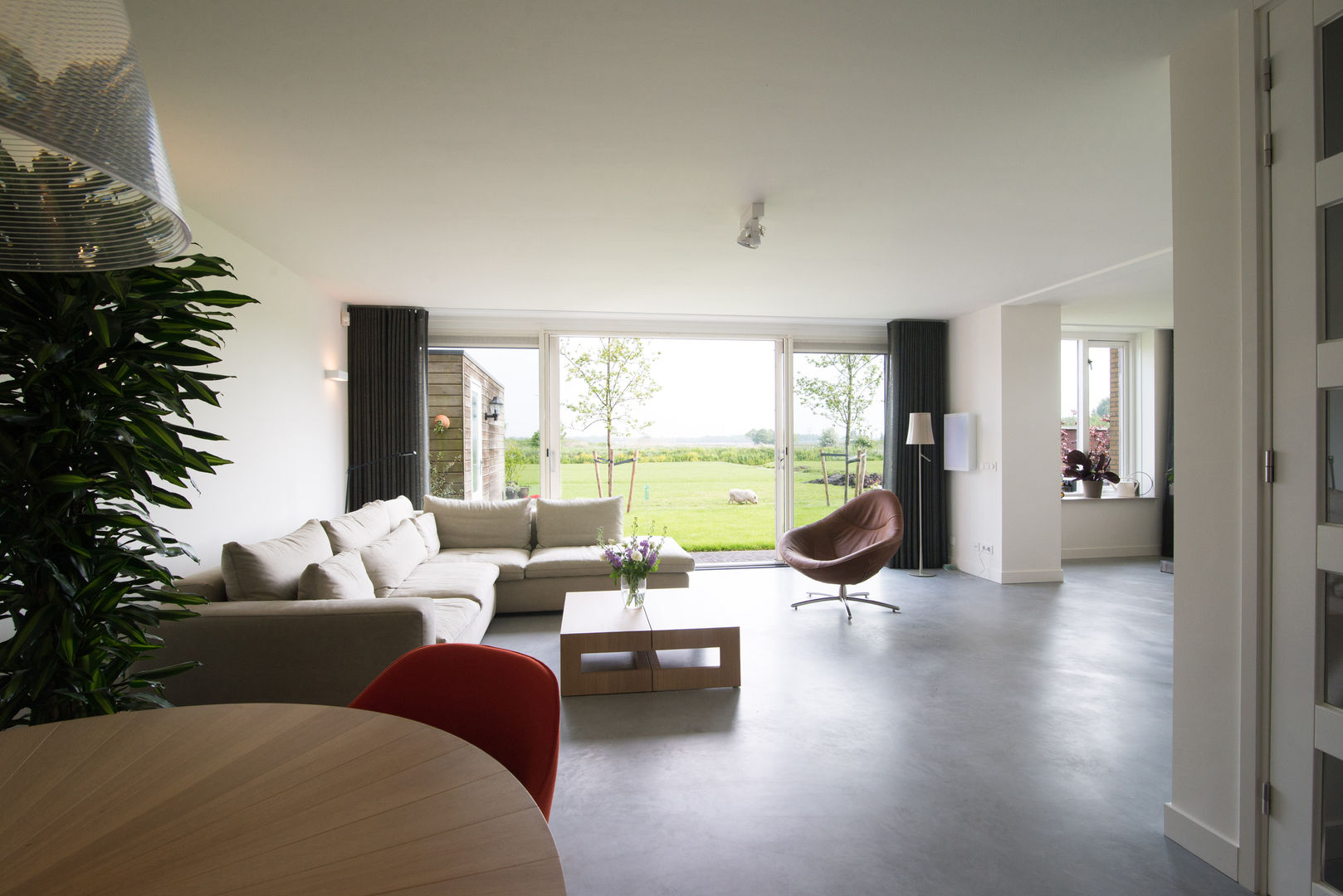 Woonhuis M&JW, Egbert Duijn architect+ Egbert Duijn architect+ Modern living room