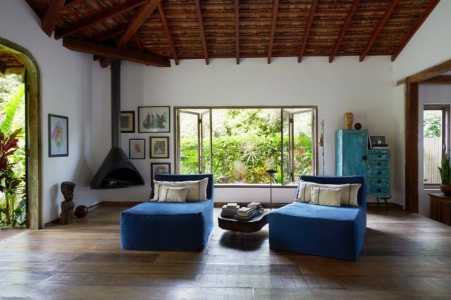 Casa Altos de Trancoso, Vida de Vila Vida de Vila Rustic style living room Solid Wood Multicolored