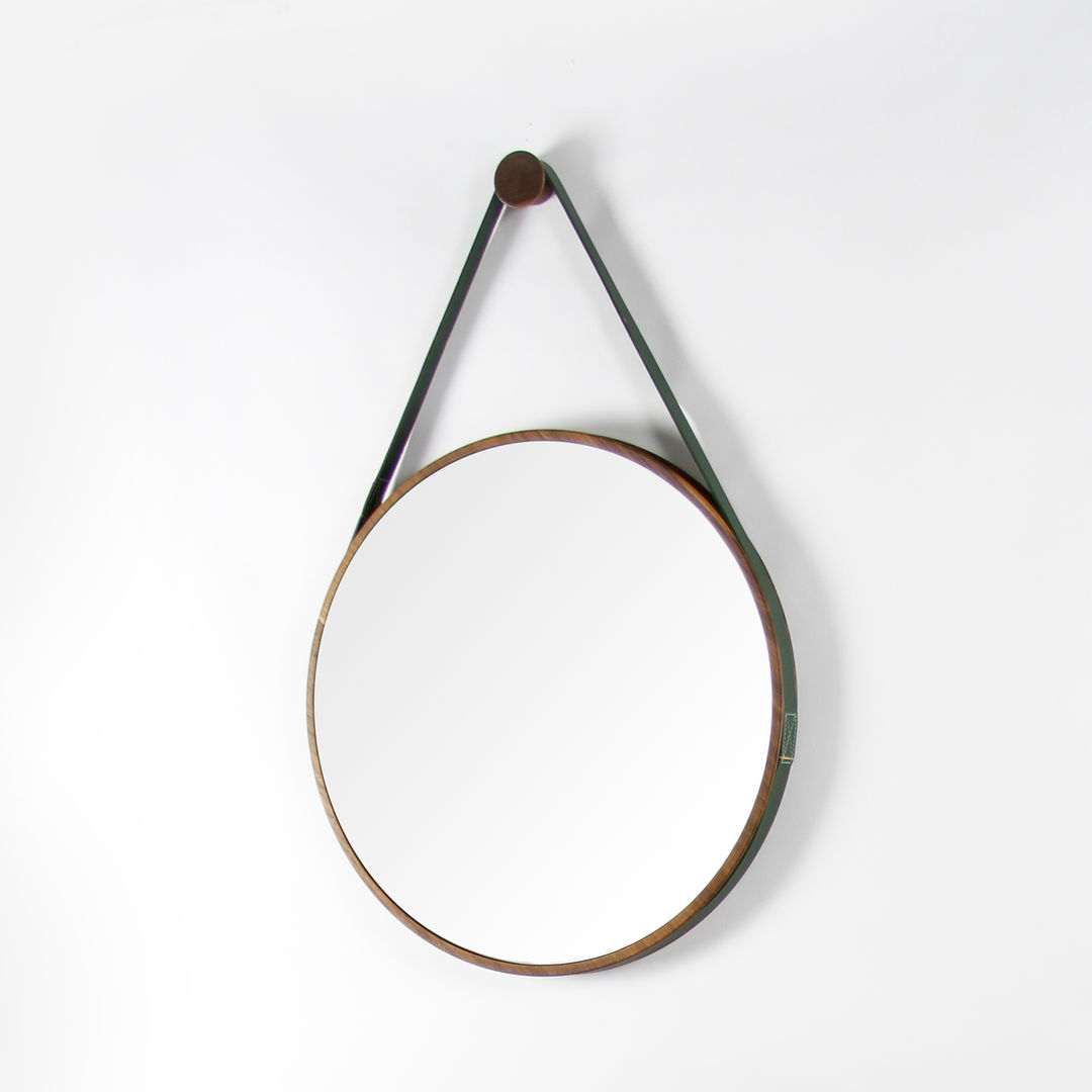 Loop Mirror Noble and Wood Couloir, entrée, escaliers classiques Bois Effet bois Accessoires & décorations