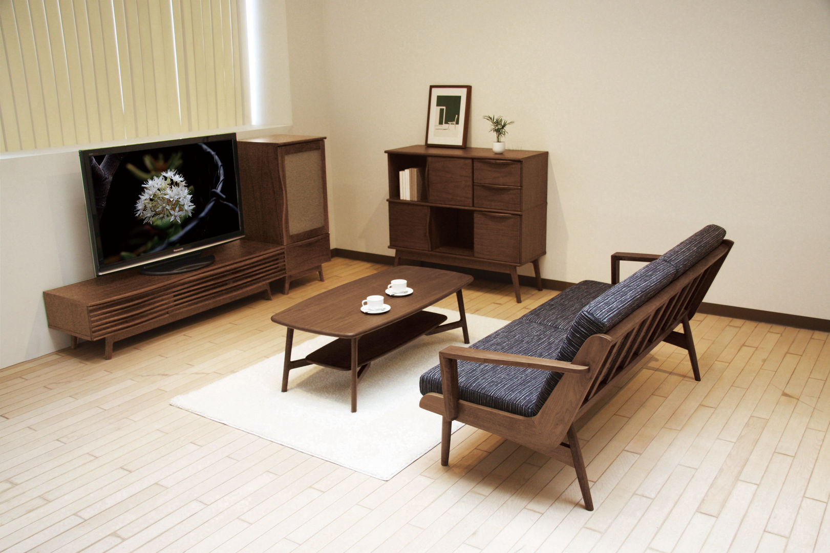 NAMIKI, NDstyle./NODA FURNITURE co.,ltd. NDstyle./NODA FURNITURE co.,ltd. Living room Wood Wood effect TV stands & cabinets