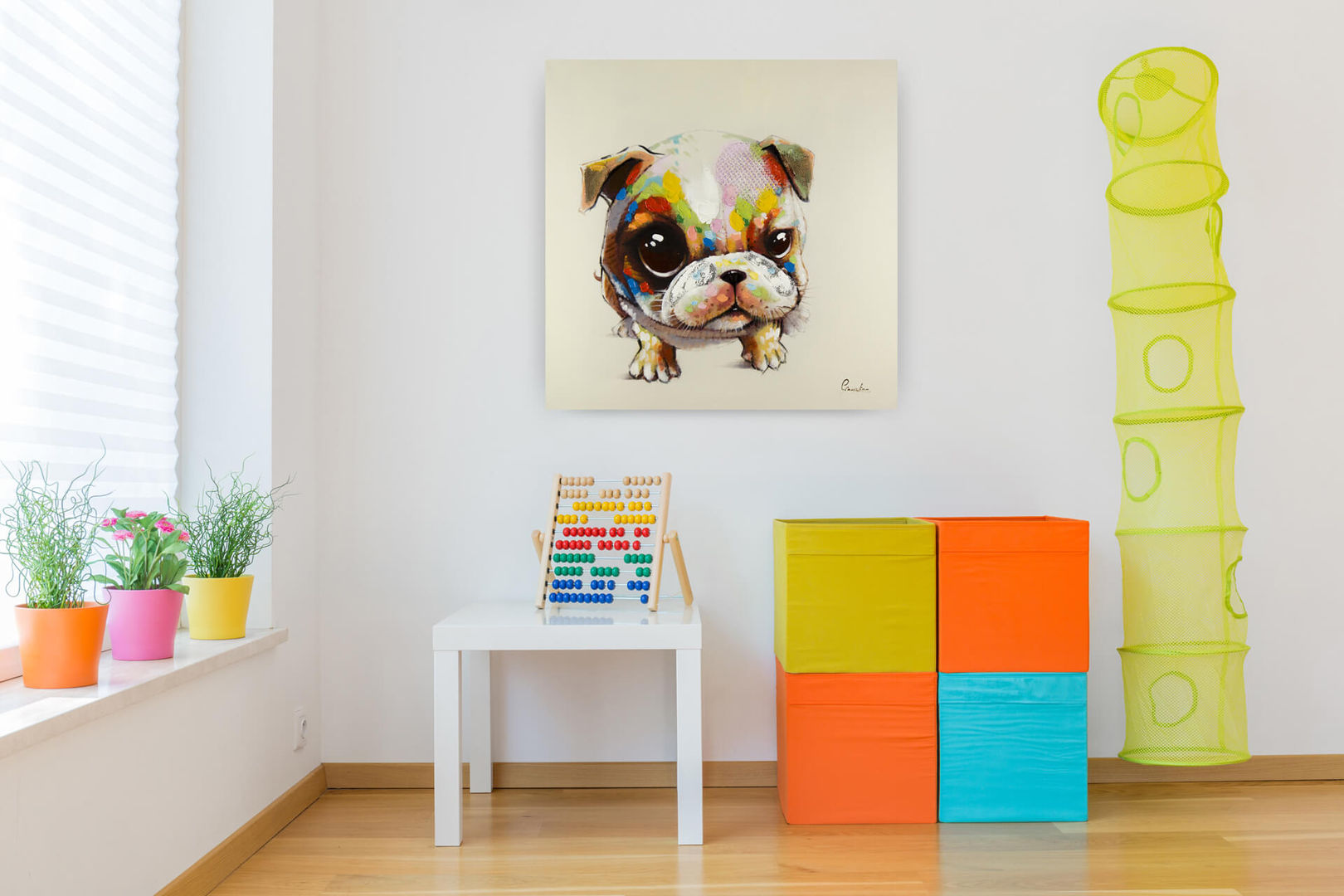 Gemälde & Wandbilder fürs Kinderzimmer, KUNSTLOFT KUNSTLOFT Modern Kid's Room Cotton Red Accessories & decoration