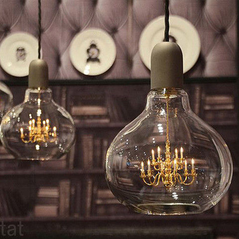 King Edison Pendant Lamp Dust Eklektyczne domy Artykuły gospodarstwa domowego