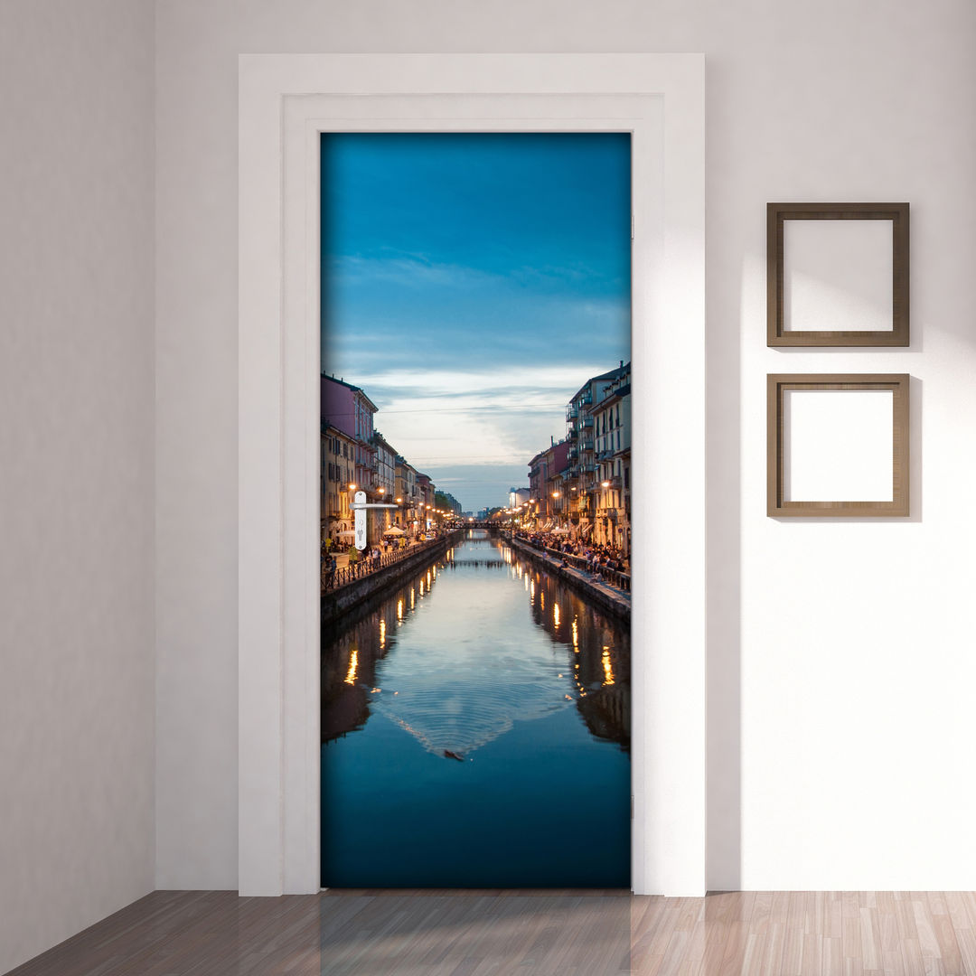 Door Cover: speciale città!, Crearreda Crearreda أبواب مزيج خشب وبلاستيك أبواب