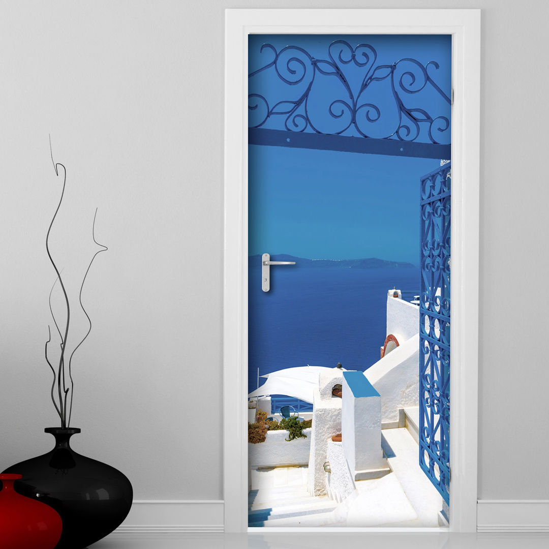 Door Cover: speciale città!, Crearreda Crearreda أبواب مزيج خشب وبلاستيك أبواب