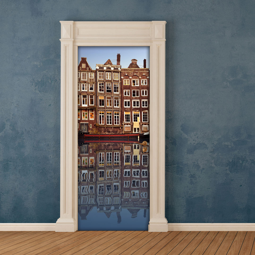 Door Cover: speciale città!, Crearreda Crearreda ประตู ไม้ผสมพลาสติก ประตู