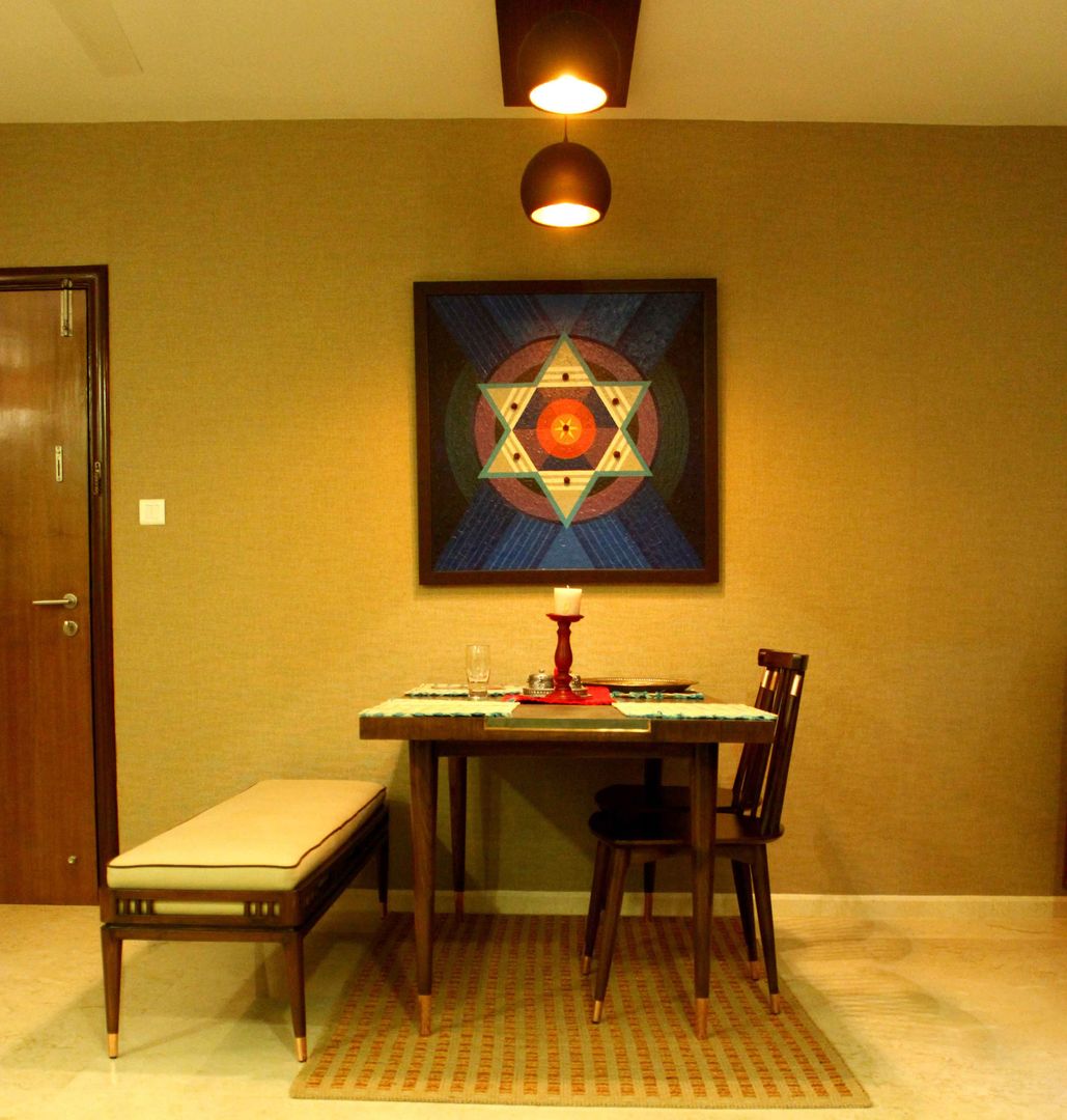 Residence at Raheja, Powai, JRarchitects JRarchitects Asian style dining room