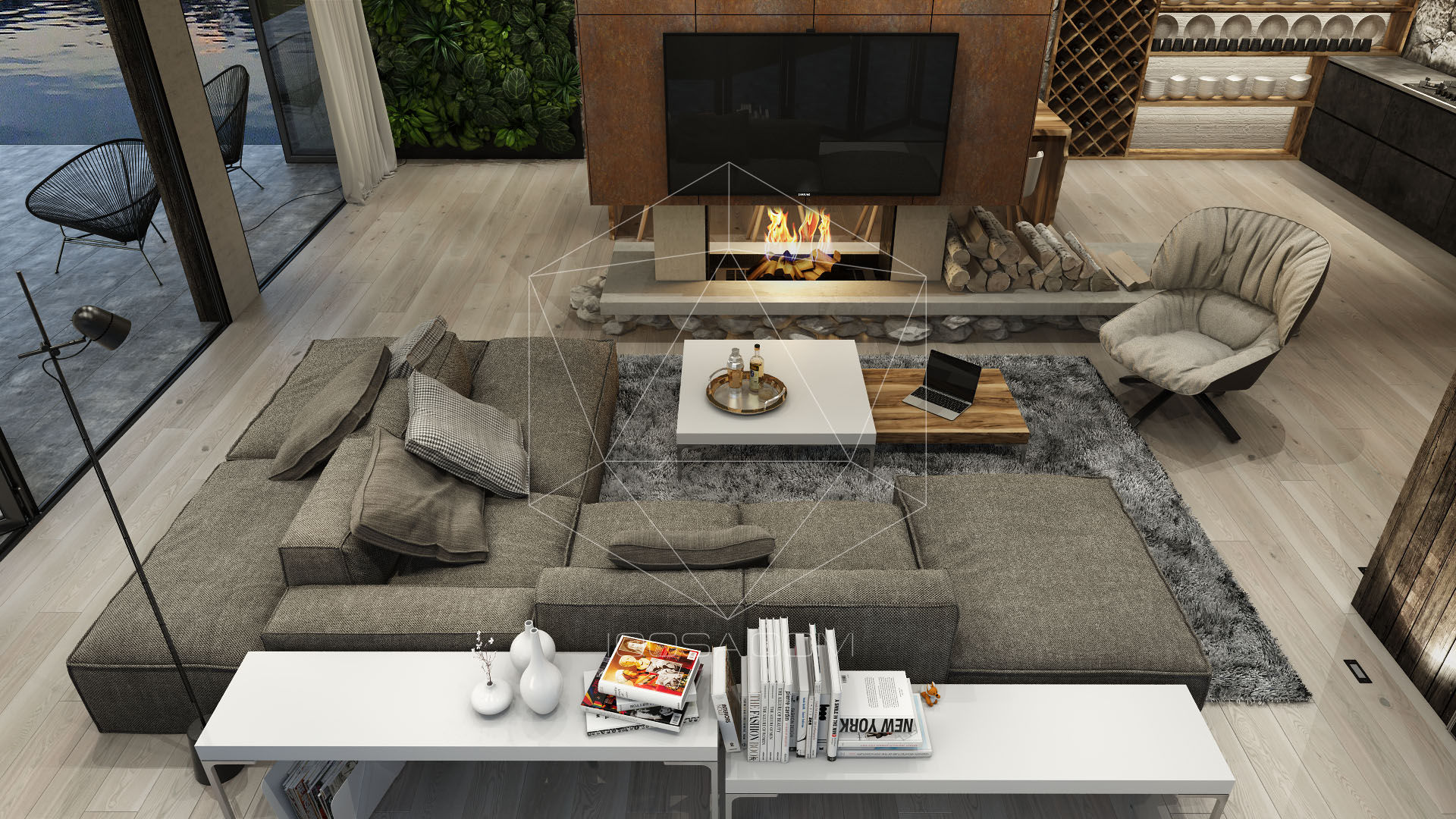 homify Industrial style living room