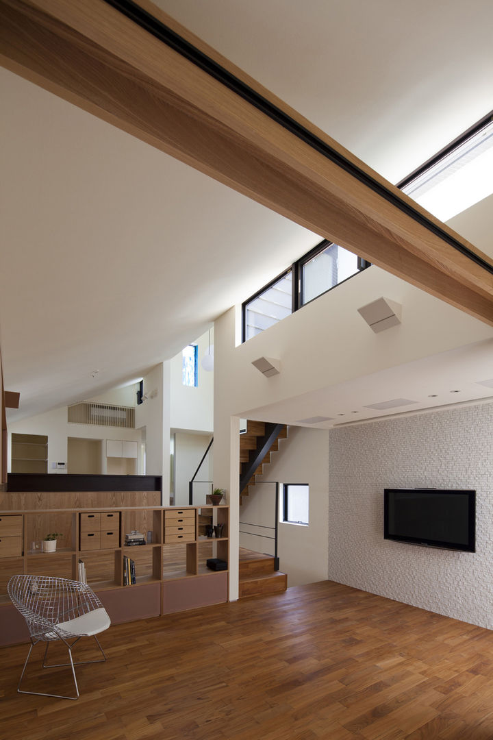 桜坂の家, Ｕ建築設計室 Ｕ建築設計室 Ruang Keluarga Modern