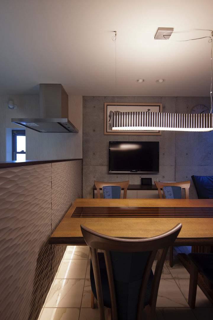 松原の家, Ｕ建築設計室 Ｕ建築設計室 Salas de jantar modernas