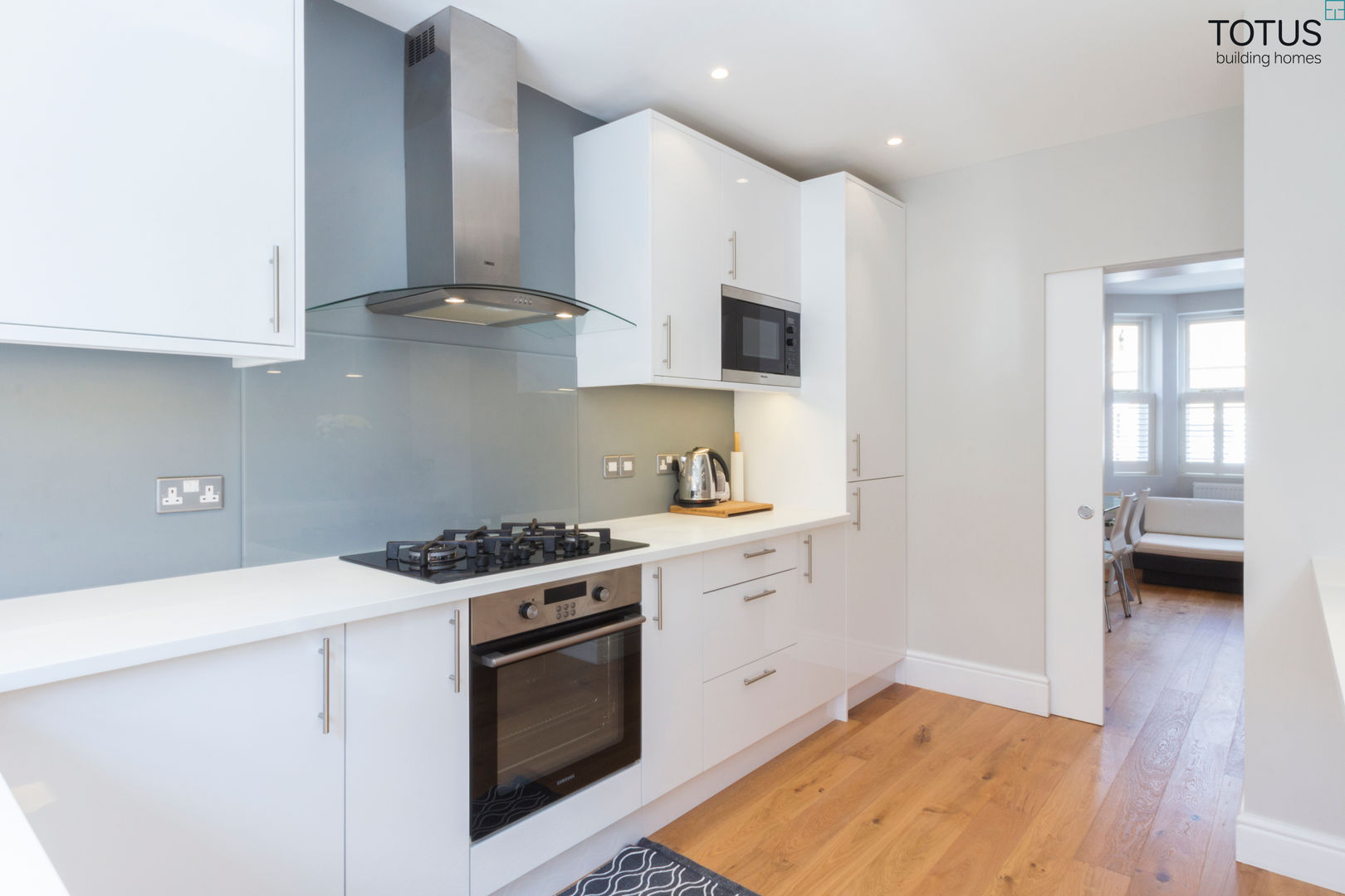 Basement with Light well, Clapham SW11, TOTUS TOTUS Cucina moderna