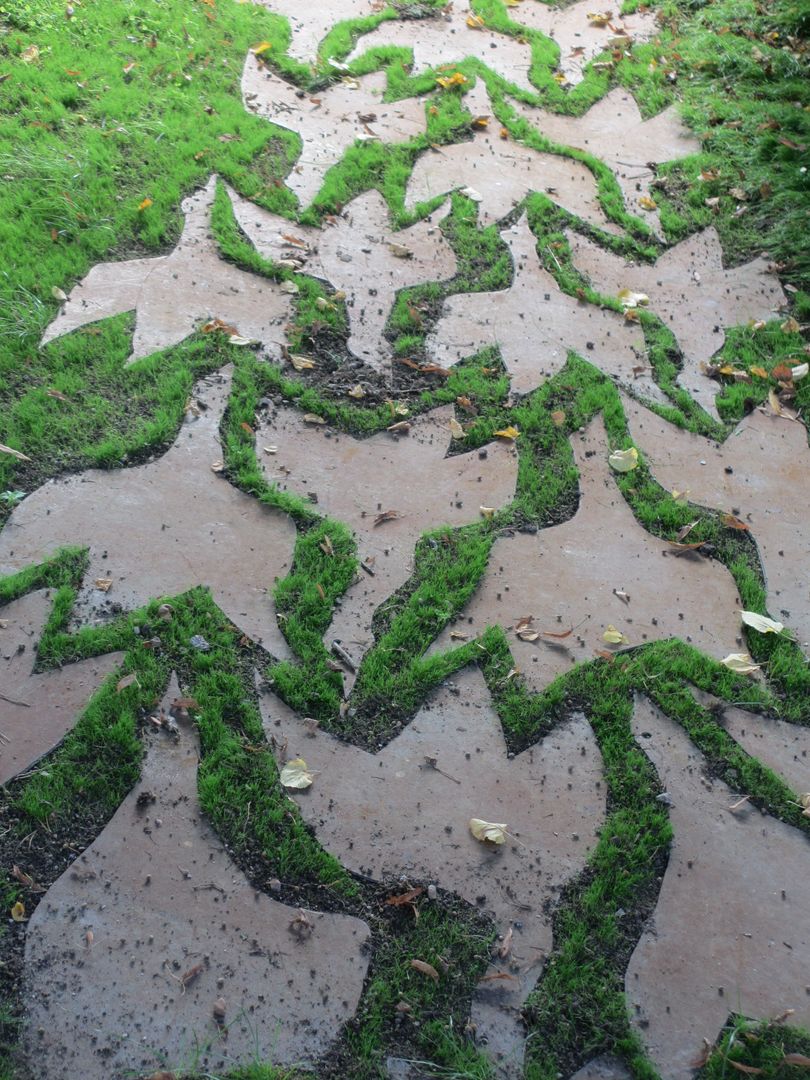 Dallage "LandArt Escher" en Acier , Temo Temo Jardines modernos Hierro/Acero