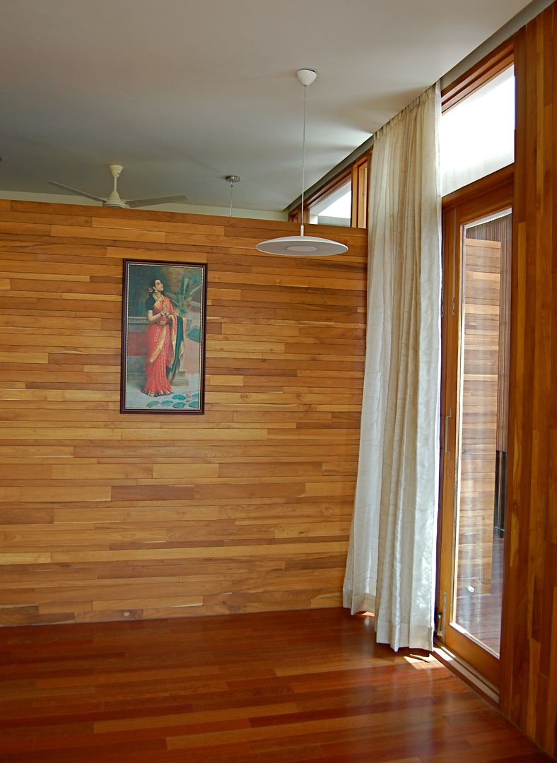 K HOUSE, KIRON CHEERLA ARCHITECTURE KIRON CHEERLA ARCHITECTURE Asian style living room Wood Wood effect