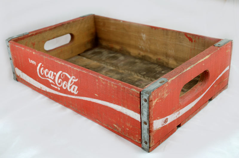 Vintage houten Coca Cola krat, Smeerling Antiek & Restauratie Smeerling Antiek & Restauratie Cocinas de estilo industrial Madera Acabado en madera Accesorios y textiles