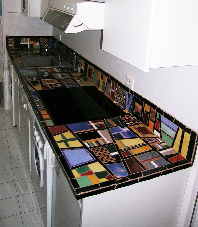 Mozaique, Moz-art mosaique Moz-art mosaique Modern kitchen Bench tops
