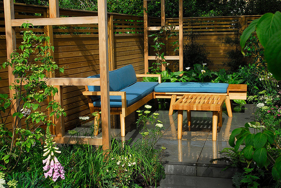 Contemporary Garden Design by London Based Garden Designer Josh Ward Josh Ward Garden Design Jardines modernos Pizarra