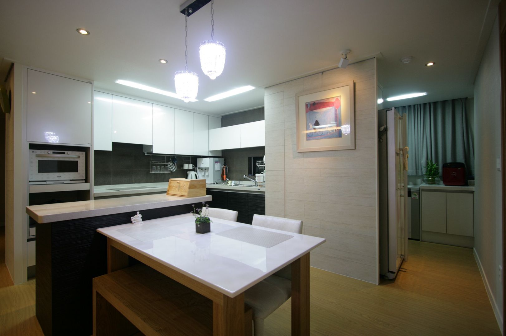 호텔식 트윈룸_34py, 홍예디자인 홍예디자인 Modern kitchen