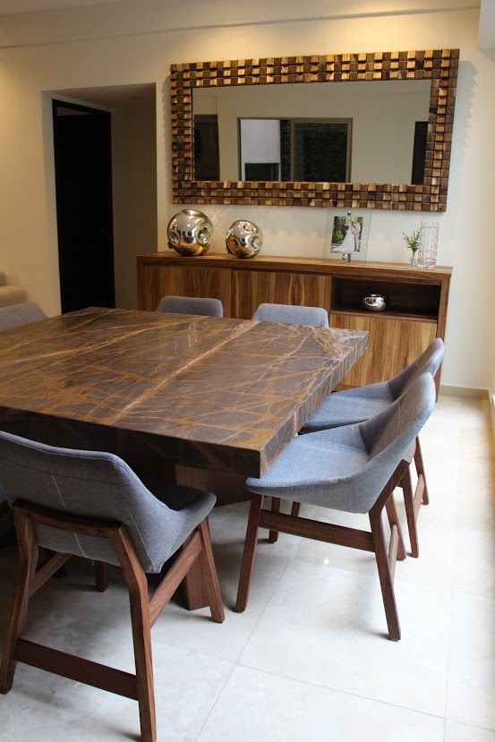 Muebles y espacios, Wooden Wooden غرفة السفرة طاولات