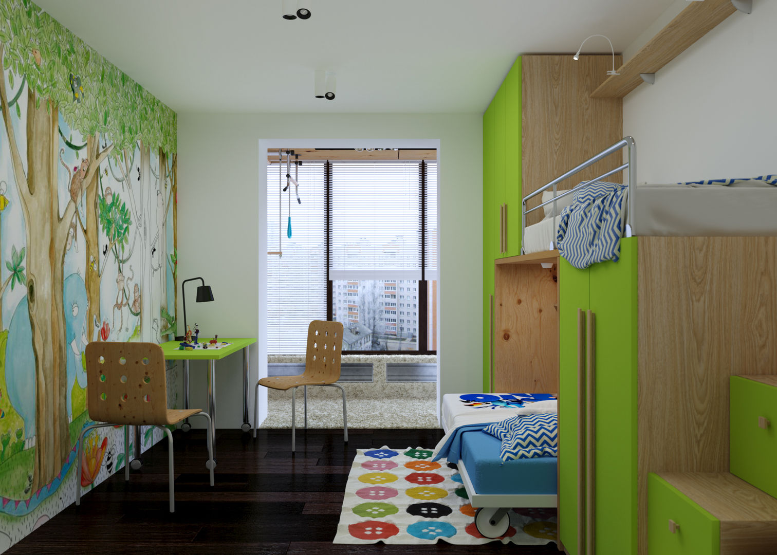 Квартира. Минимализм с элементами лофта, 3D GROUP 3D GROUP Nursery/kid’s room