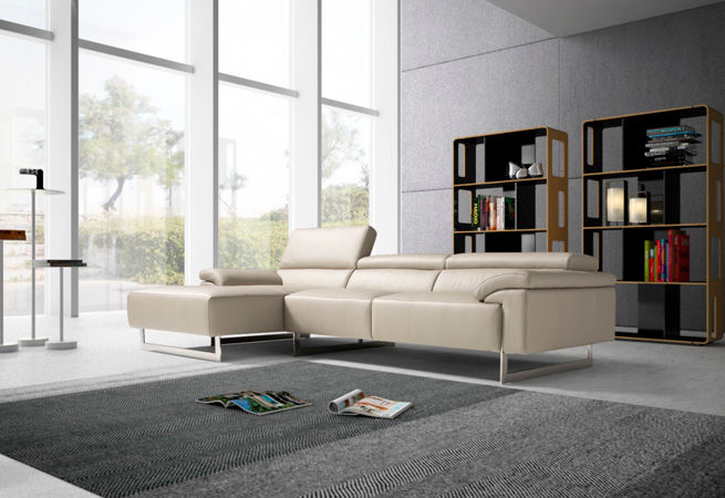 Sofá modelo Rosa, un diseño novedoso para tu salón, Divano´s Divano´s Modern Living Room Leather Grey Sofas & armchairs