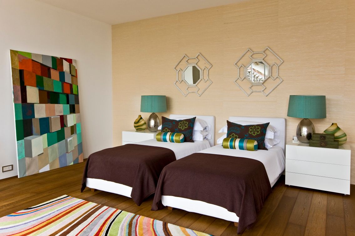 Guest Bedroom Viterbo Interior design オリジナルスタイルの 寝室