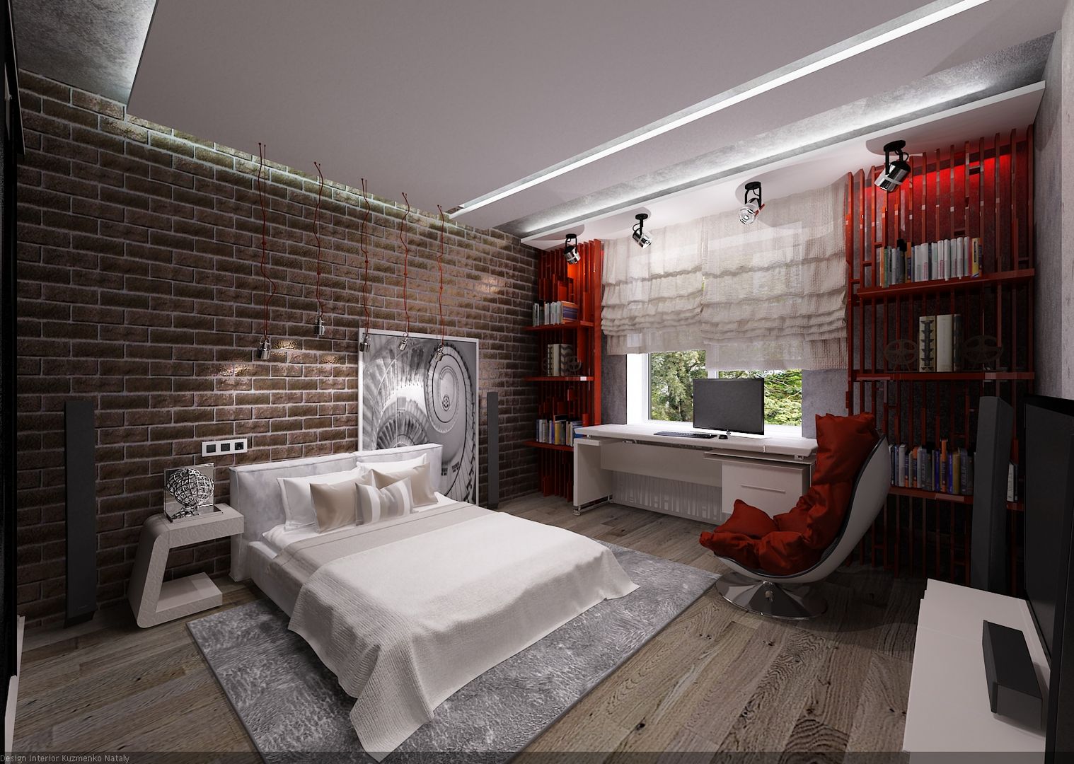 homify Kamar Tidur Gaya Industrial