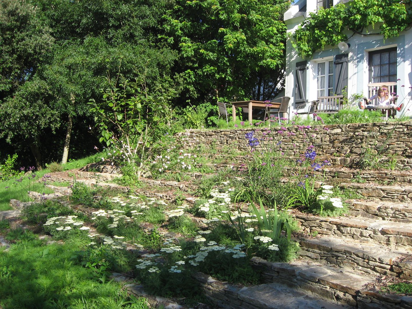 Escalier-jardin, Belle-Ile en Mer, Atelier Roberta Atelier Roberta Jardins modernos