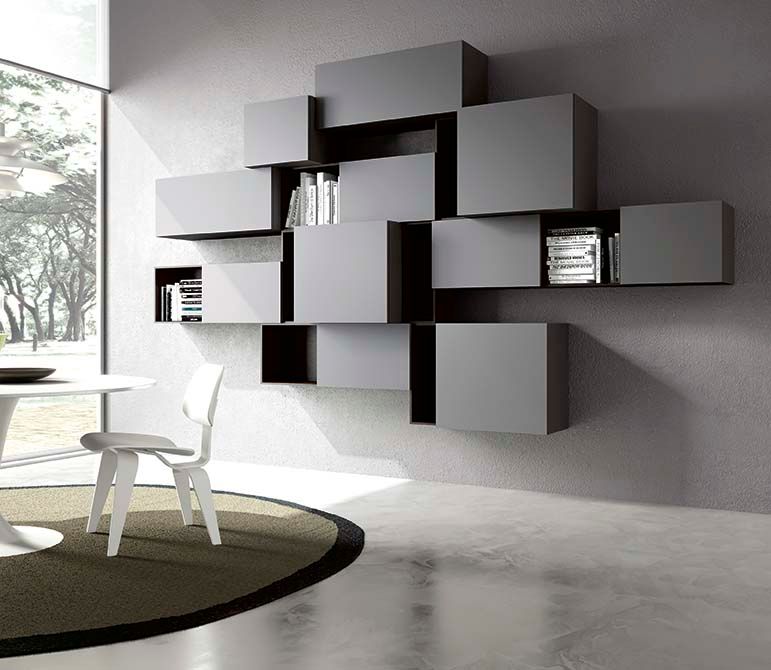 parete soggiorno minimalista CORDEL s.r.l. Soggiorno minimalista Legno Effetto legno Supporti TV & Pareti Attrezzate