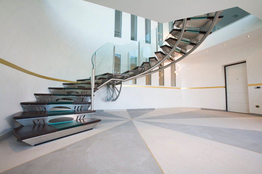 Scala centro direzionale, fasedesign fasedesign Stairs Glass Stairs