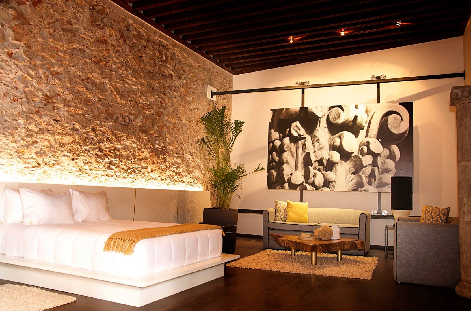 MESÓN DE SANTA ROSA LUXURY HOTEL, MADRE VETA MADRE VETA Спальня в стиле модерн Дерево Эффект древесины