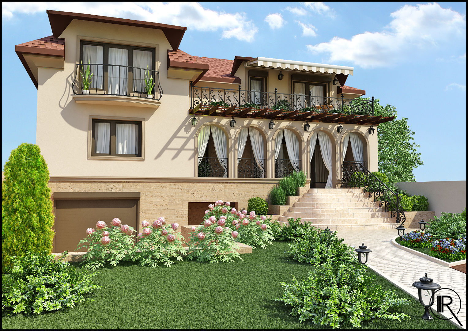 Реконструкция дома , Rash_studio Rash_studio Mediterraner Balkon, Veranda & Terrasse