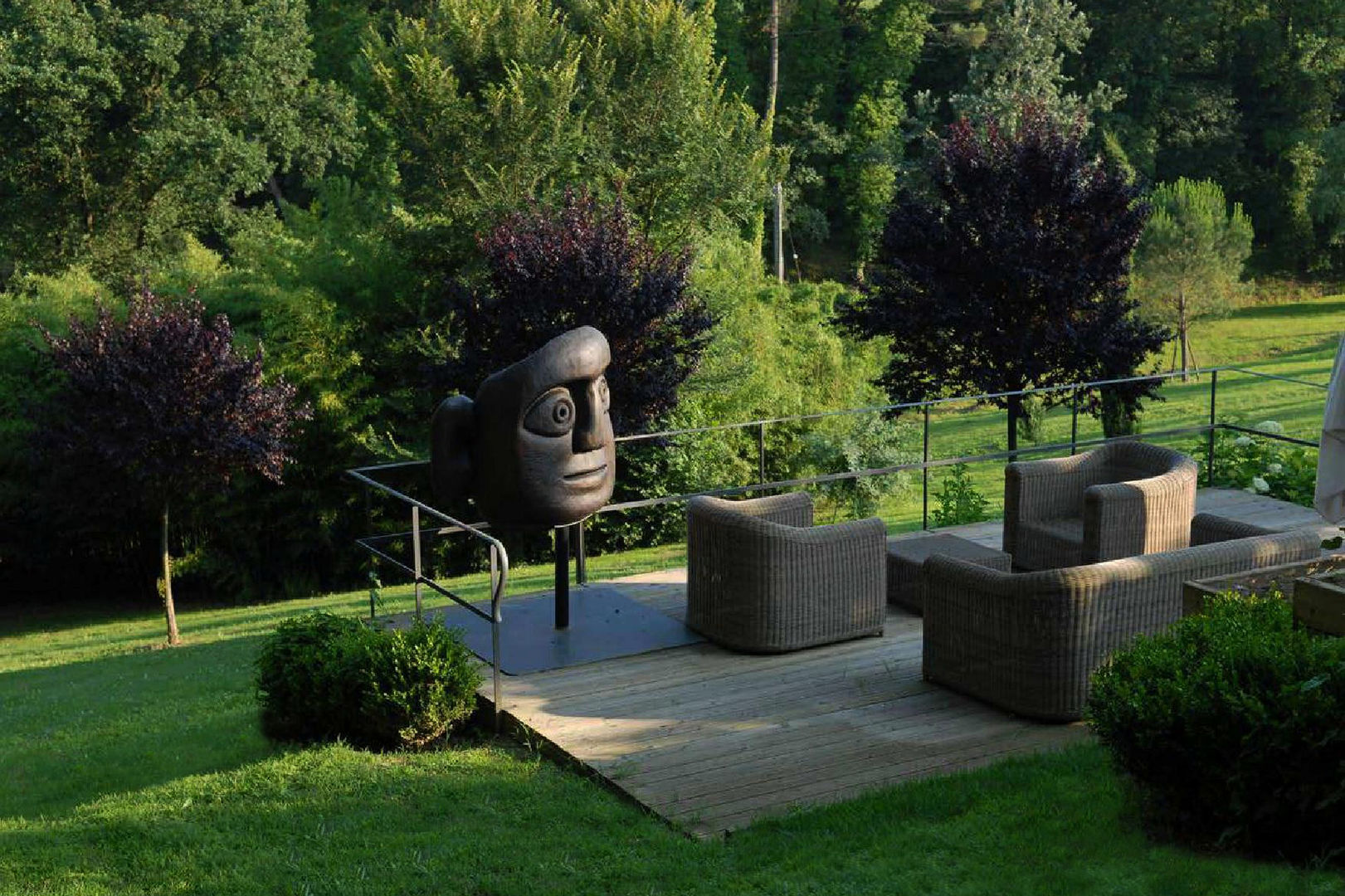 Arte e paesaggio sulle colline toscane, Giuseppe Lunardini Architetto del Paesaggio Giuseppe Lunardini Architetto del Paesaggio Mediterraner Balkon, Veranda & Terrasse