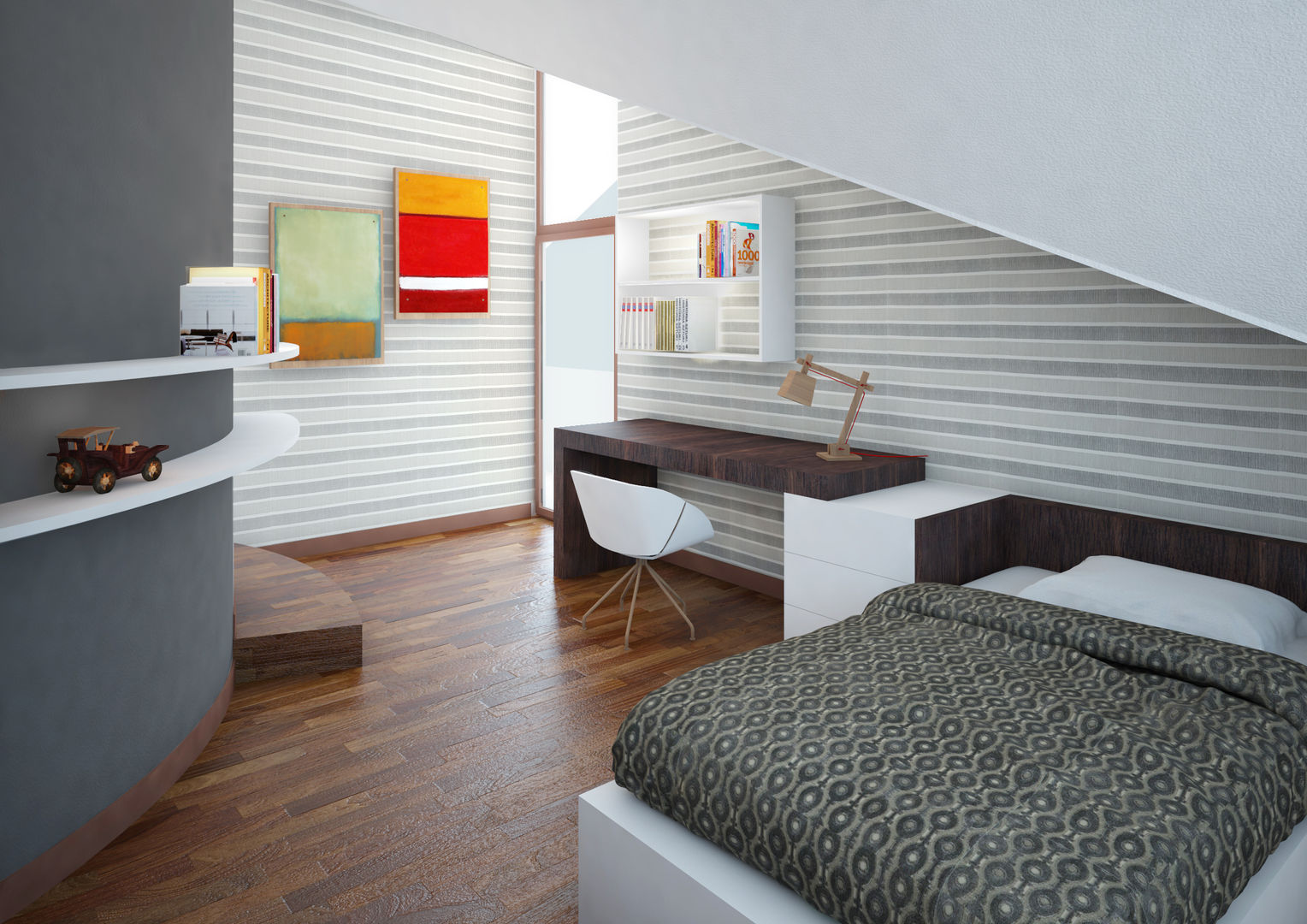 Restyling villa, Architetto Alboini Maria Gabriella Architetto Alboini Maria Gabriella Kamar Tidur Modern