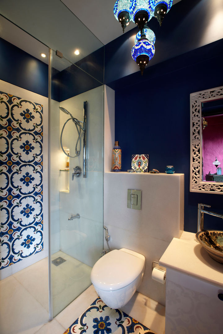 Powder toilet homify Eclectic style bathroom