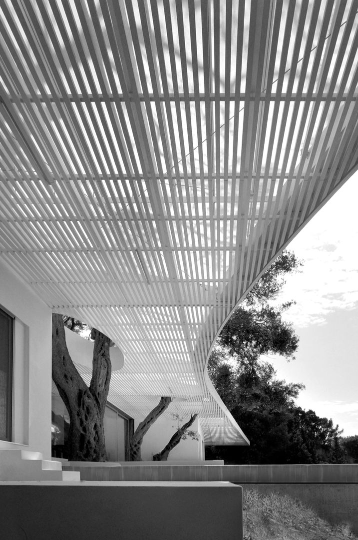 HOUSE H, GR, buerger katsota zt gmbh buerger katsota zt gmbh Balcones y terrazas mediterráneos Madera Acabado en madera