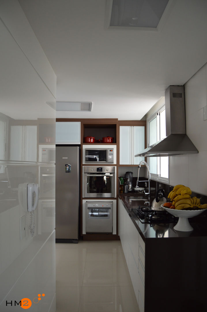 Apartamento NR, HM2 arquitetura criativa HM2 arquitetura criativa مطبخ