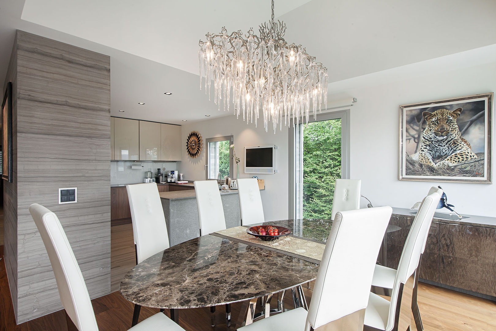 Baltina House (Ginevra), studiodonizelli studiodonizelli Modern dining room Marble