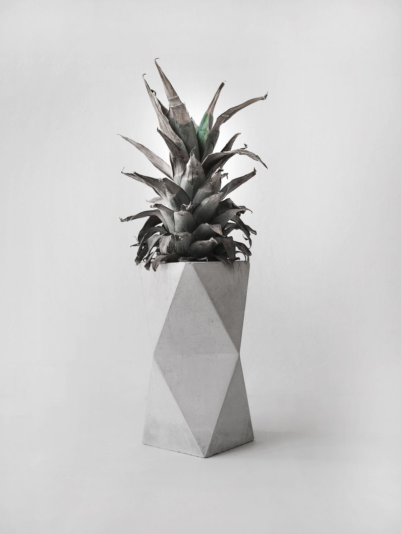 Geometric concrete Vase / Vase aus Beton, frauklarer frauklarer 스칸디나비아 거실 액세서리 & 장식