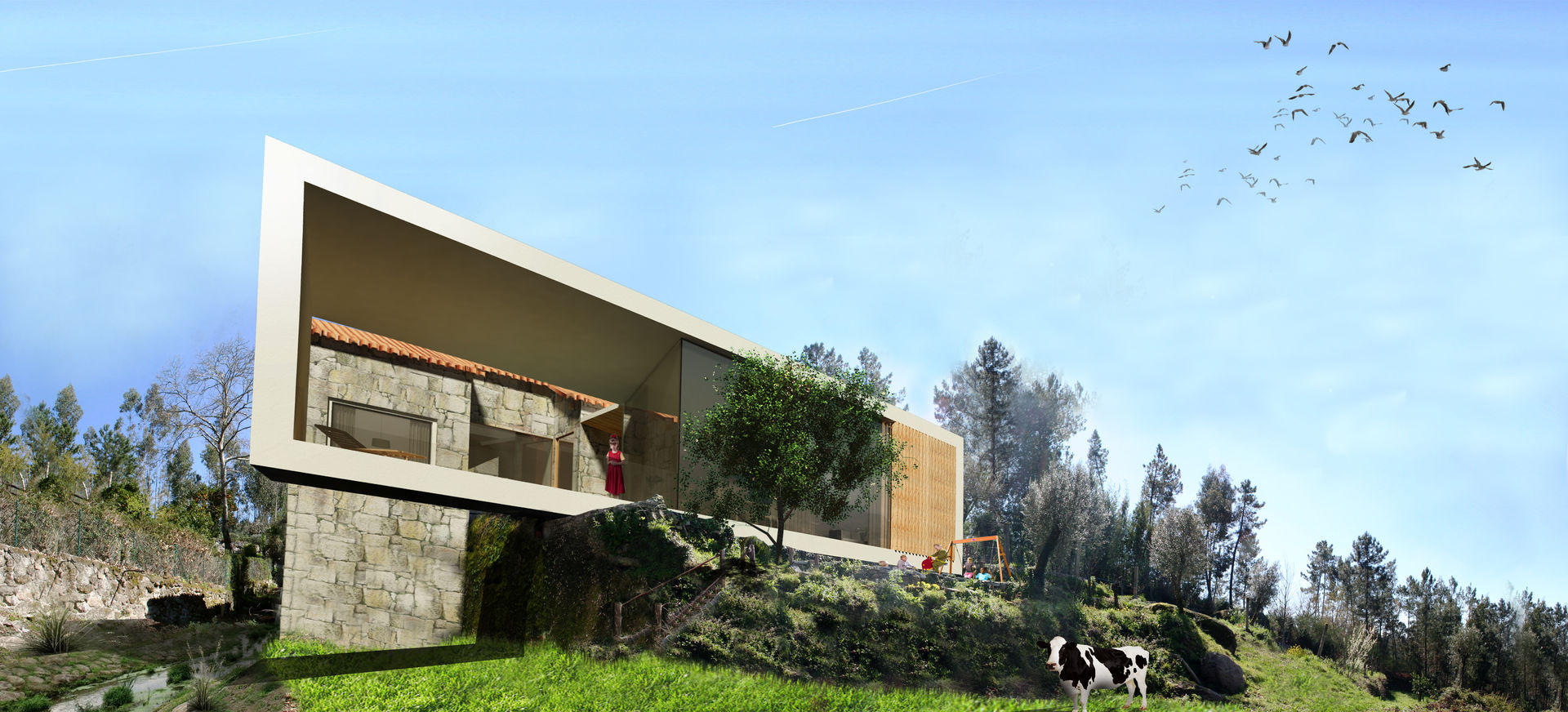 Casa D´Oliveira - Turismo Rural, GAUDIprojectos GAUDIprojectos مساحات تجارية فنادق