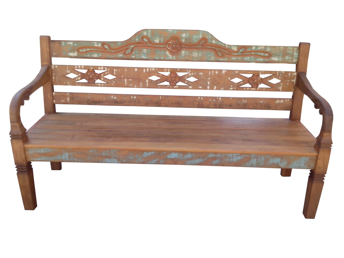 Bancos Rústicos, Barrocarte Barrocarte Rustic style balcony, veranda & terrace Solid Wood Multicolored Furniture