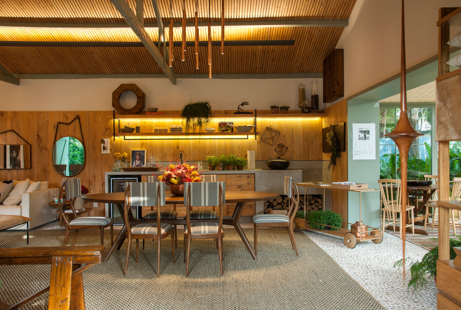 Casa Cor 2015/ A Casa da Gente, Marina Linhares Decoração de Interiores Marina Linhares Decoração de Interiores غرفة المعيشة