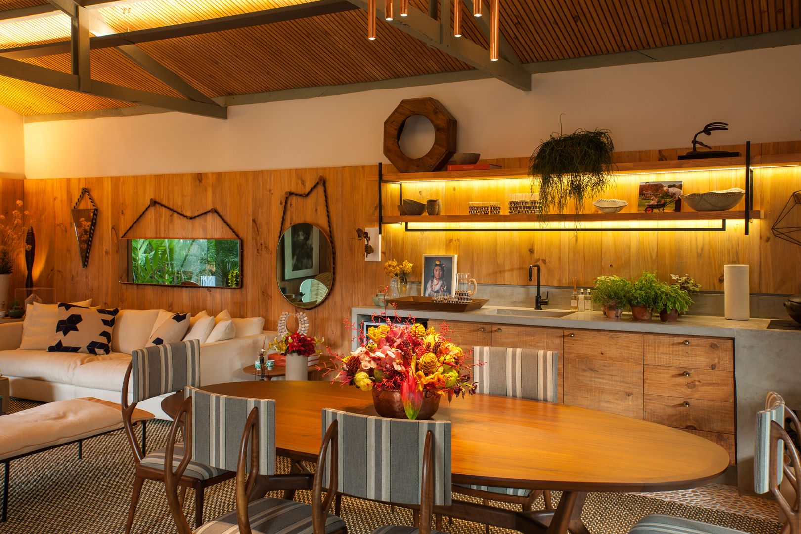 Casa Cor 2015/ A Casa da Gente, Marina Linhares Decoração de Interiores Marina Linhares Decoração de Interiores Tropical style kitchen