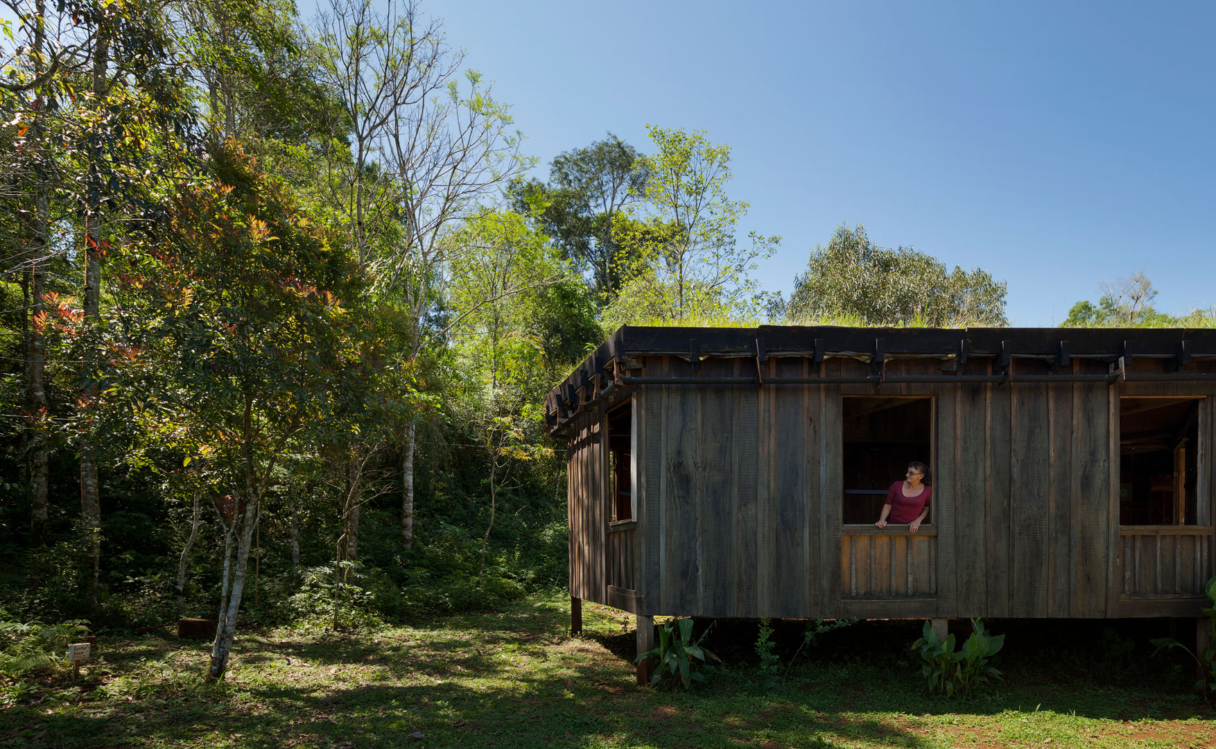 Comuna Yerbas del Paraiso - Misiones, IR arquitectura IR arquitectura カントリーな 家 無垢材 多色