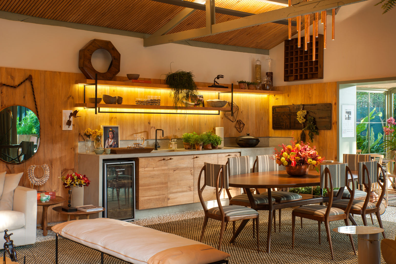 Casa Cor 2015/ A Casa da Gente, Marina Linhares Decoração de Interiores Marina Linhares Decoração de Interiores Cocinas de estilo tropical