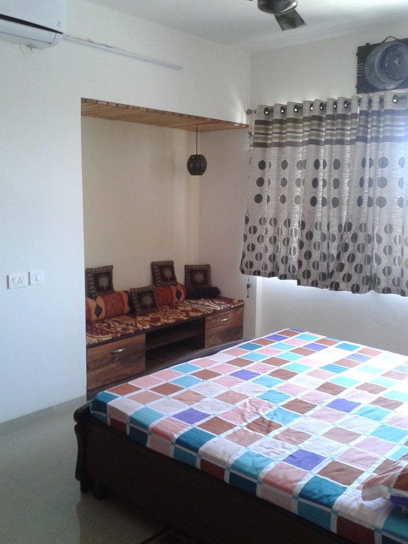 3bhk Residential Flat at Dhanori, DS DESIGN STUDIO DS DESIGN STUDIO غرفة نوم
