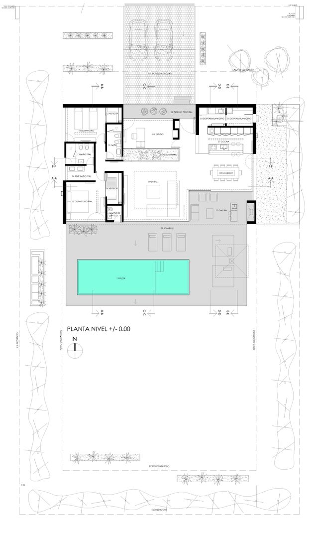 VISMARACORSI ARQUITECTOS: modern tarz , Modern