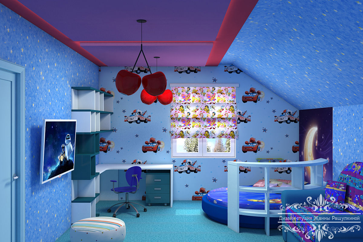 Детские комнаты, Дизайн студия Жанны Ращупкиной Дизайн студия Жанны Ращупкиной Cuartos infantiles de estilo moderno