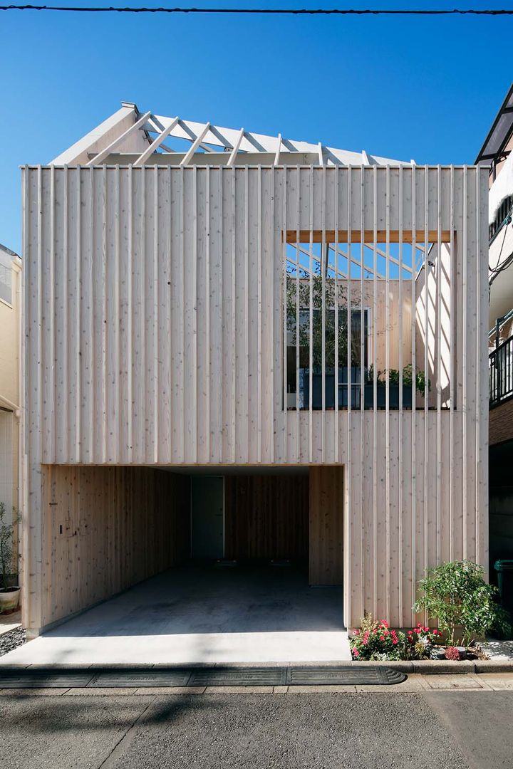 駒沢の家, ディンプル建築設計事務所 ディンプル建築設計事務所 Modern houses Solid Wood Multicolored