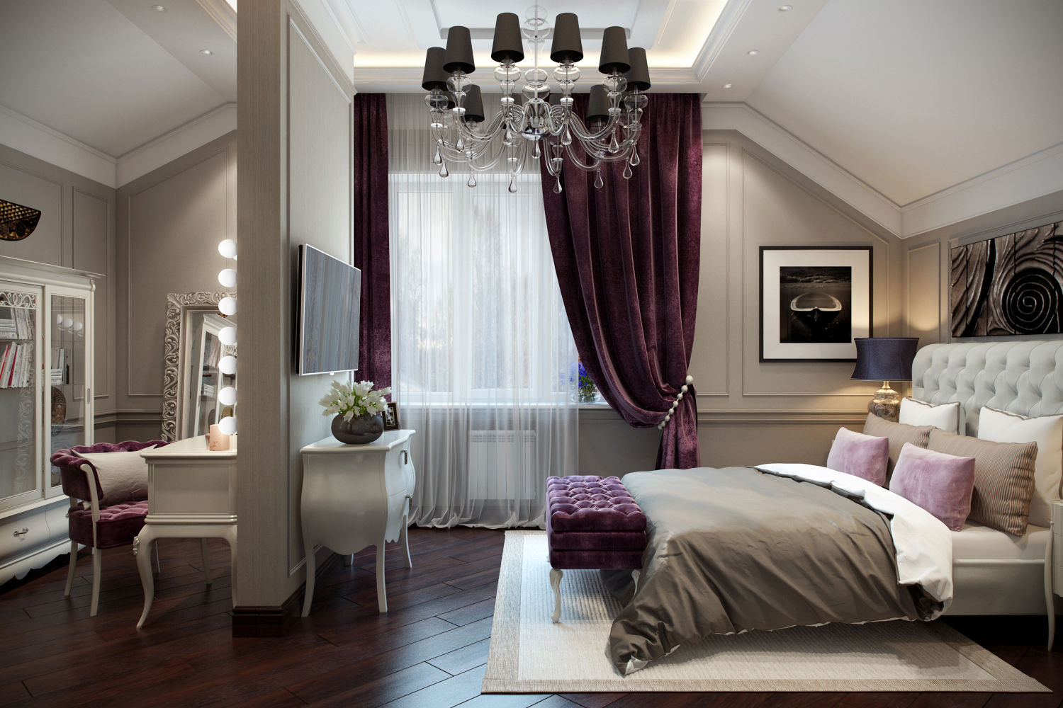 Таунхаус в г.Краснодар, Design Studio Details Design Studio Details Eclectic style bedroom