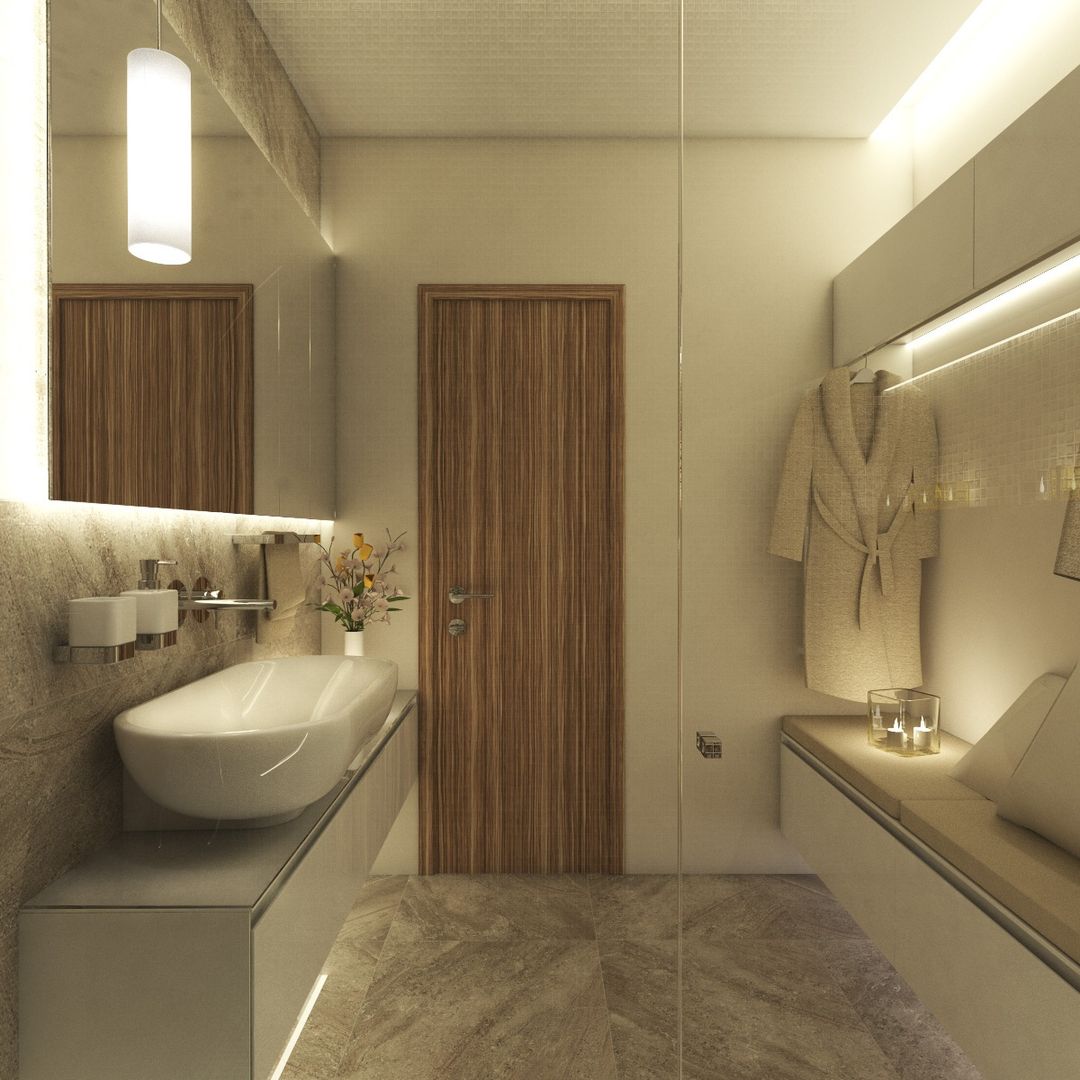 Luxusbadezimmer SPA, Perfecto design Perfecto design Baños de estilo moderno Iluminación
