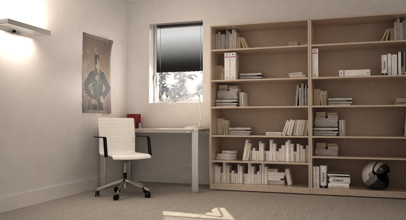 Bureau, lateralis lateralis Modern study/office